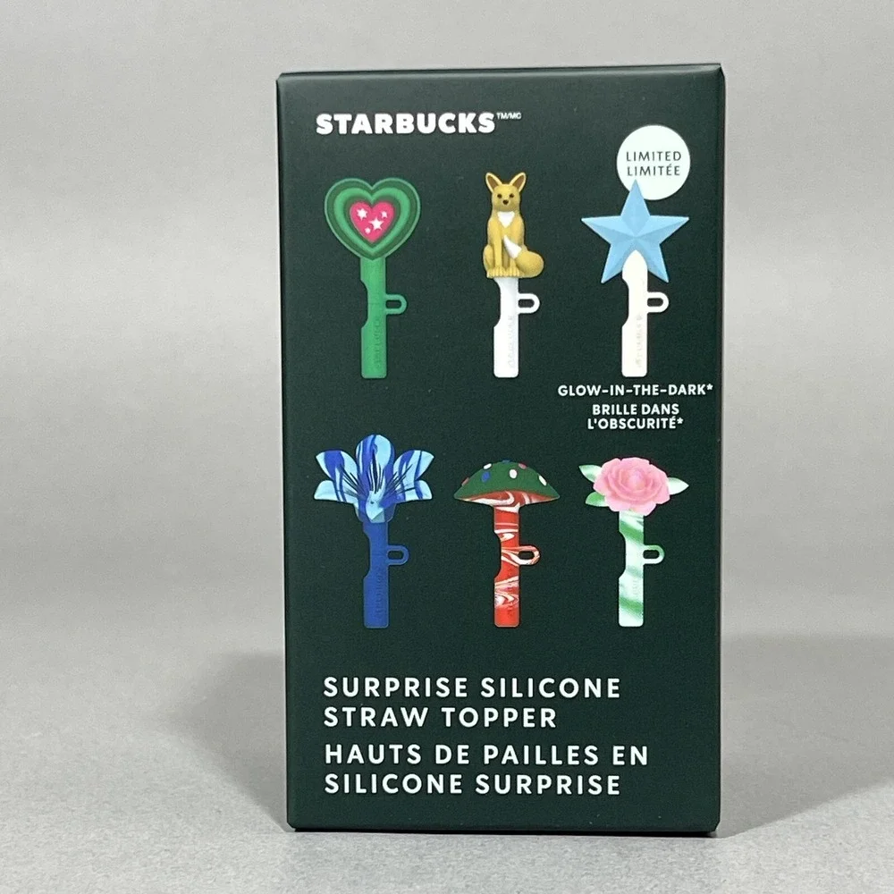 Starbucks Straw‎ Topper Mushroom Silicone for Cold Cup Toadstool 2024 Release